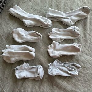 8 Pairs of White Socks